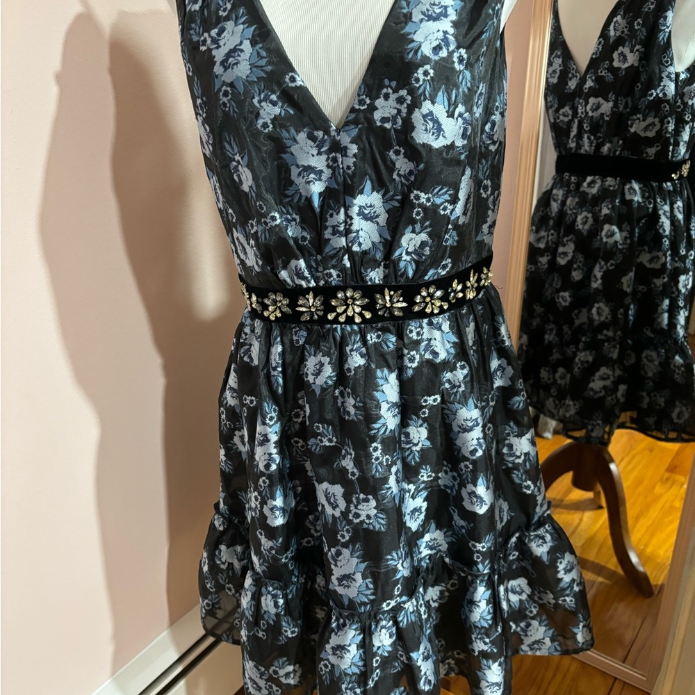 Kate Spade dress. Beautiful black and blue floral dress. Worn once